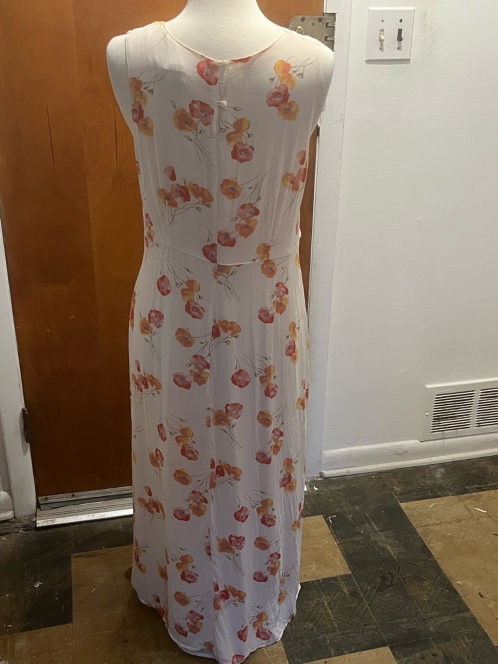 Eddie Bauer Women's Sleeveless Maxi Sundress Floral Print Size 14. EUC Summer - Picture 5 of 8